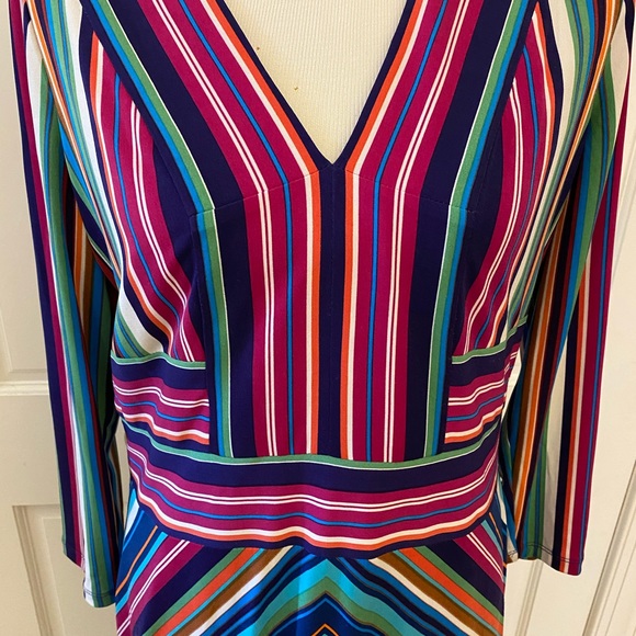 Maggie L Midi Stripe Dress - Picture 2 of 7